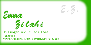 emma zilahi business card